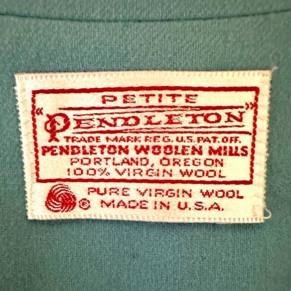 NWOT Pendleton Beautiful Blue Pure Wool One Button Jacket Suit Coat Blazer 8 - Picture 13 of 15